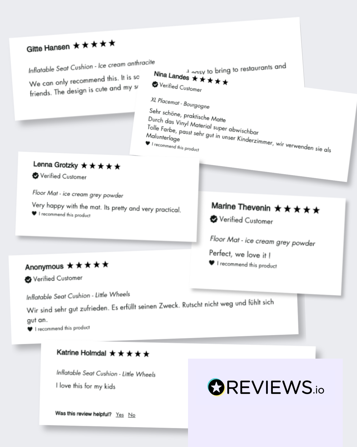 5 star customer reviews.