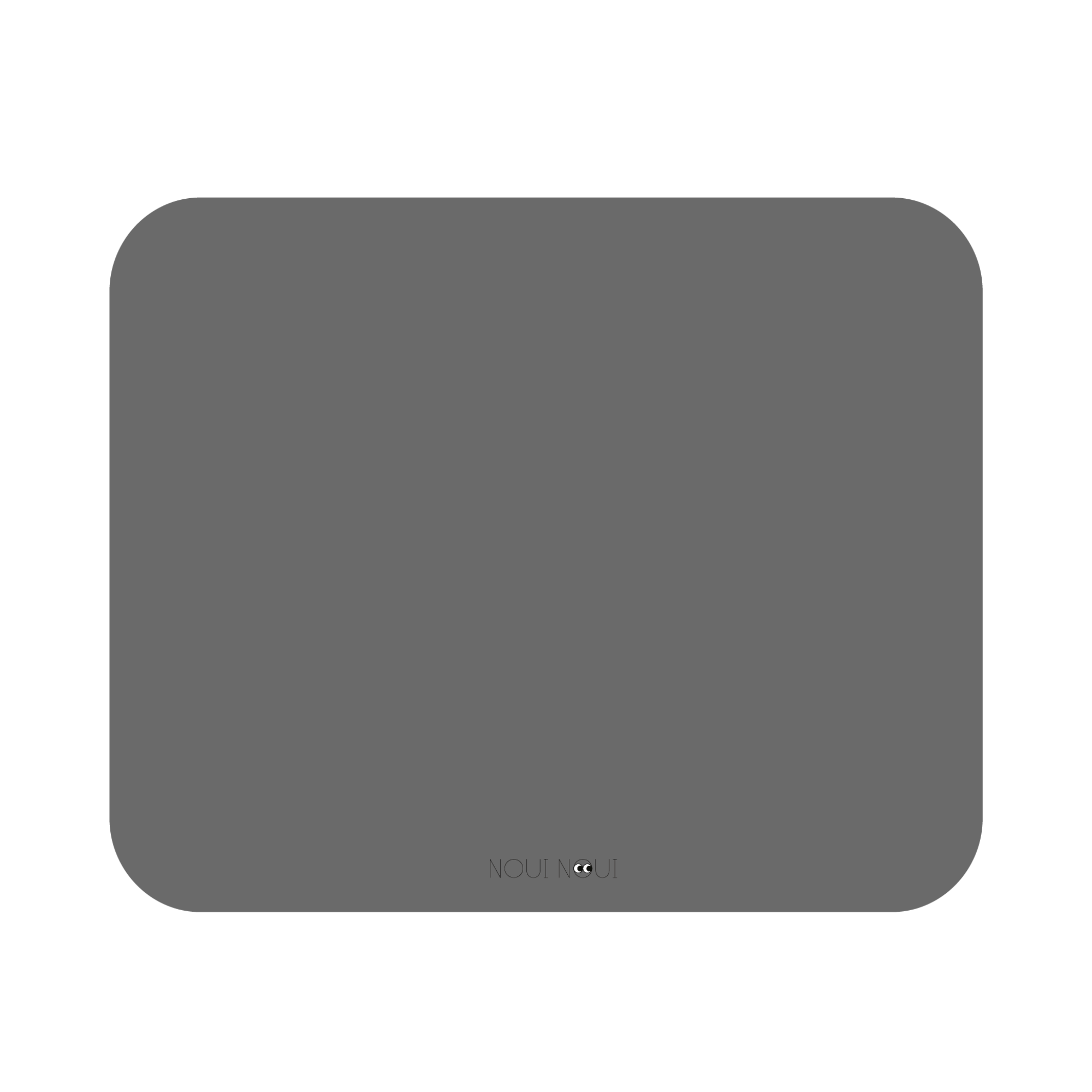 The XL placemat in anthracite made of soft vinyl is perfect to protect the table surface.