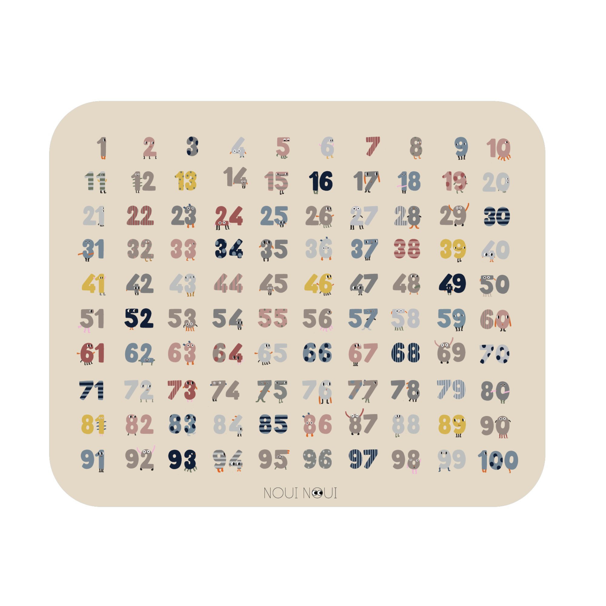 Set de table XL - Counting to 100