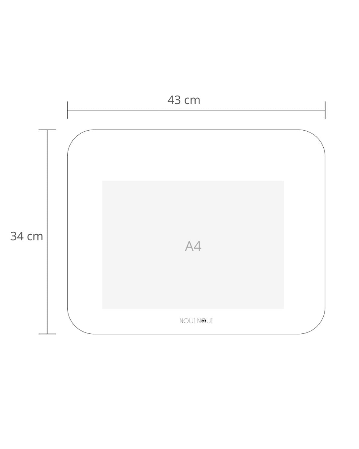 Placemat in the size 43 x 34 cm.