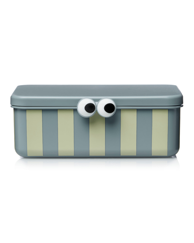 Kids Lunch Box with 3 Removable Trays - blue