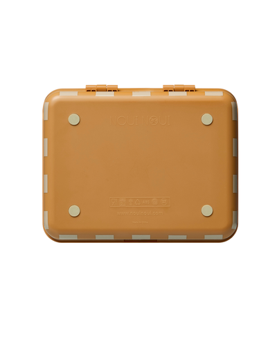 Kids Lunch Box with 3 Removable Trays - mustard