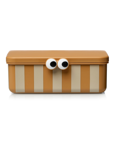 Kids Lunch Box with 3 Removable Trays - mustard