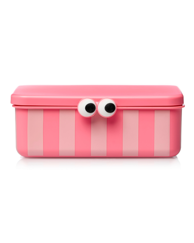 Kids Lunch Box with 3 Removable Trays - pink