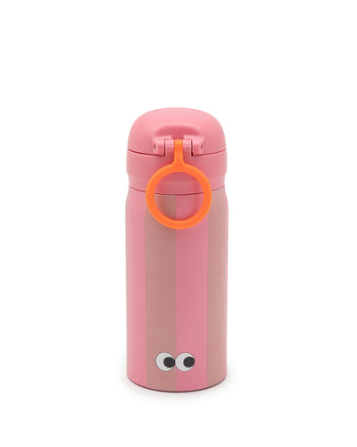 350 ml striped double-wall stainless steel water bottle for kids – insulated and leak-proof