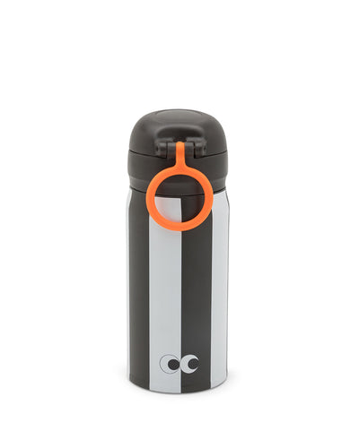 Zebra striped insulated kids’ stainless steel water bottle – keeps drinks cold for hours