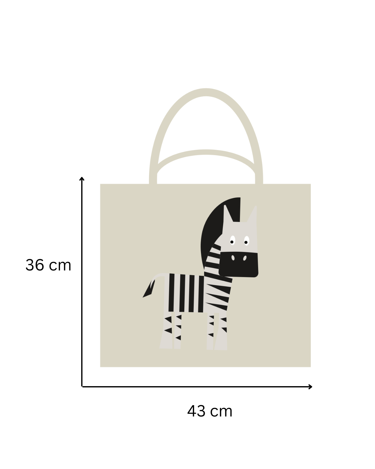 NOUI NOUI Shopper - Zebra