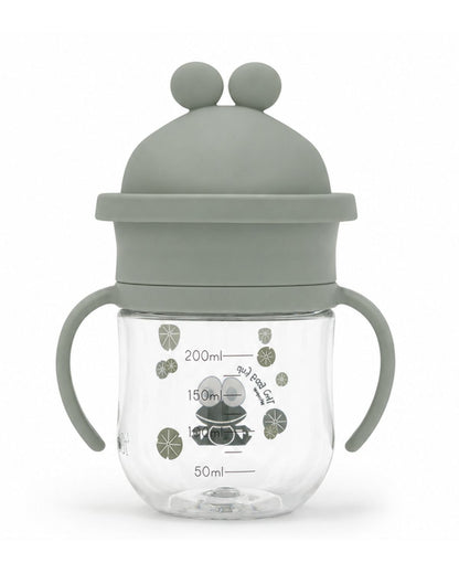 Frog Cup® 360° Auslaufsicherer Trinklernbecher mit Henkeln - Grün