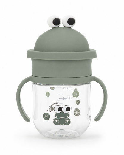 Frog Cup® 360° Auslaufsicherer Trinklernbecher mit Henkeln - Grün