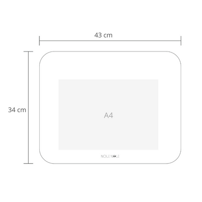 Mesa de aprendizaje para poner la mesa - gris
