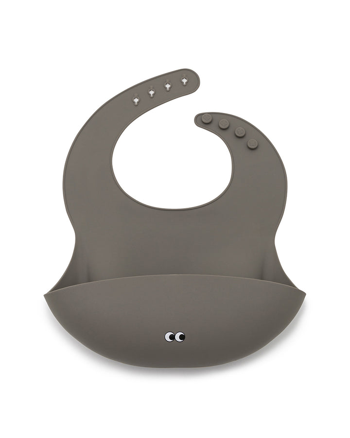 Silicone bib - Warm gray