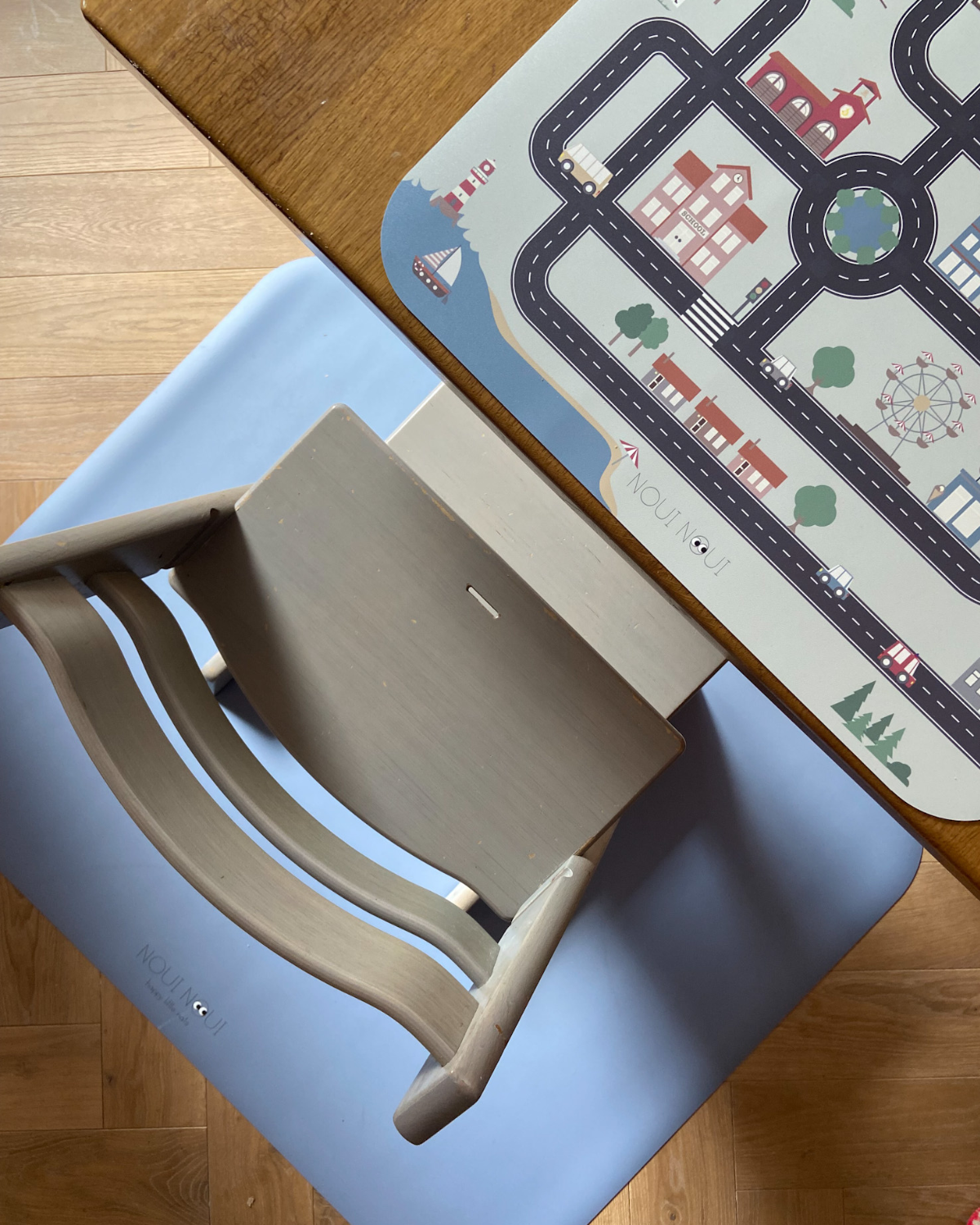 Floor Mat - dusty blue