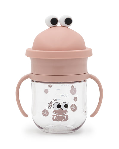 Frog Cup® 360° Leak-Proof Trainer Cup with Handles - Rosa