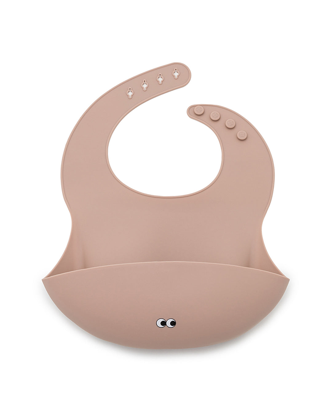 Silicone bib - old rose