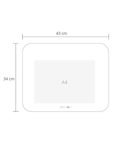 Placemat in the size 43 x 34 cm. 