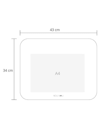 Placemat in the size 43 x 34 cm.