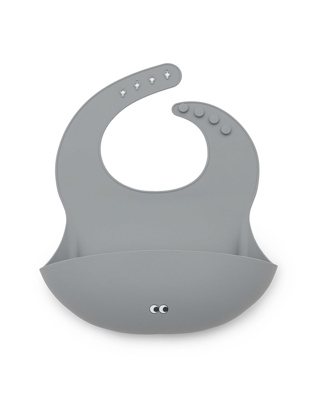 Silicone bib - anthracite